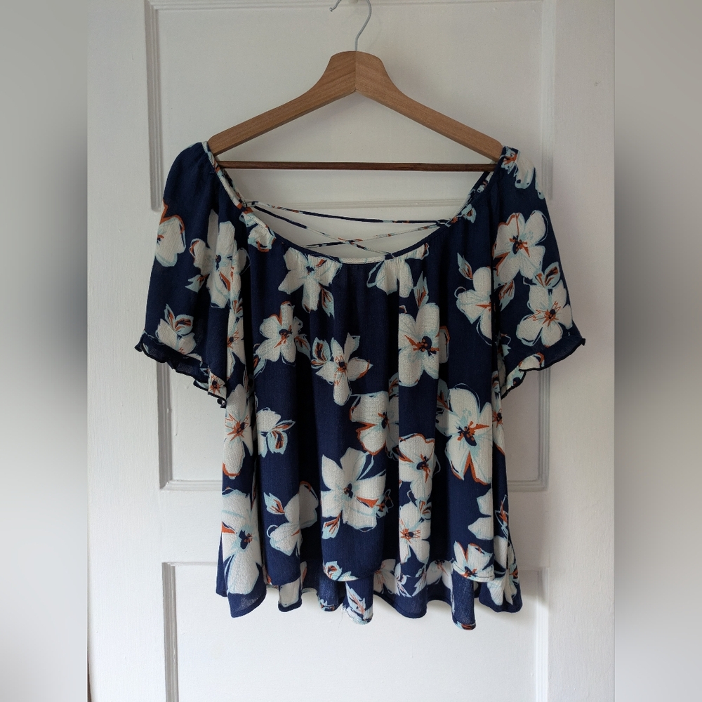 Lush Floral Babydoll Women's Top